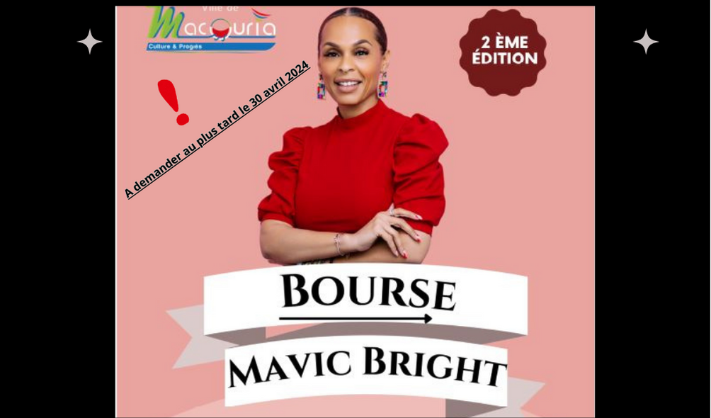  Bourse Mavic Bright de la ville de Macouria 